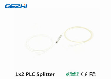 Steel Tube Bare Fiber 250μm 1x2 PLC Fiber Splitter for Measuring System and Laser System