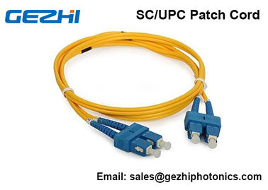 3D Passed Optical Fiber Patch Cables SC / UPC - SC / UPC Single Mode Jumper Cord